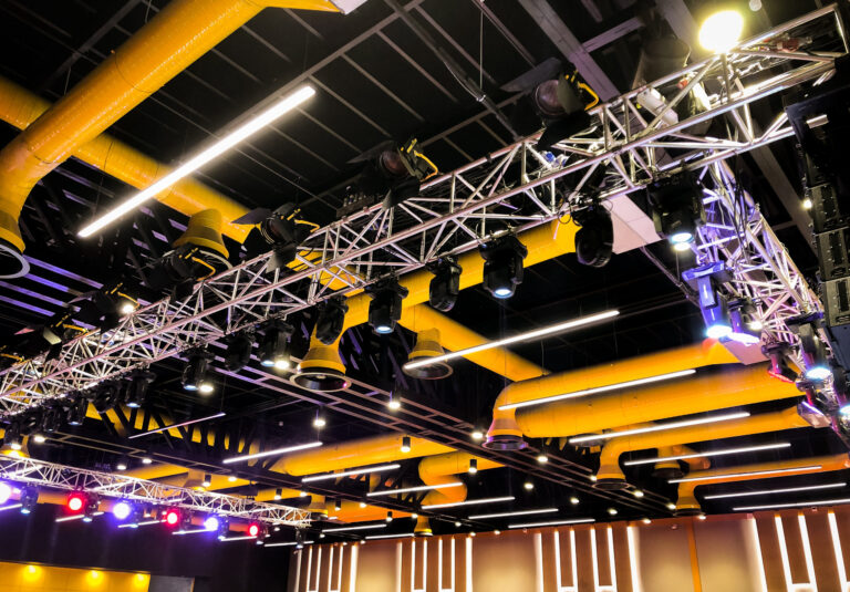 lights on truss