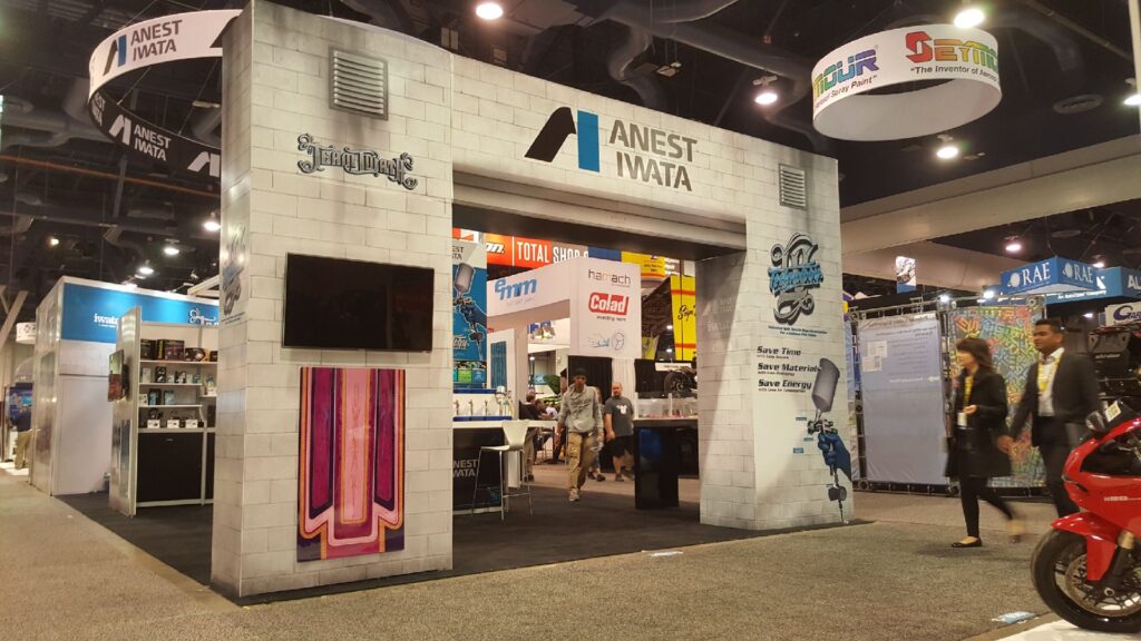 ANEST IWATA Trade Show Booth by Xibit Solutions