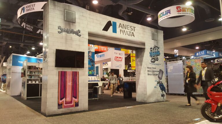ANEST IWATA Trade Show Booth by Xibit Solutions