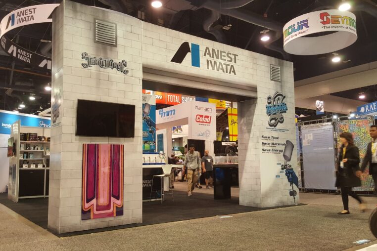 ANEST IWATA Trade Show Booth by Xibit Solutions