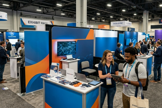 Modern Corporate Event Exhibit Hall