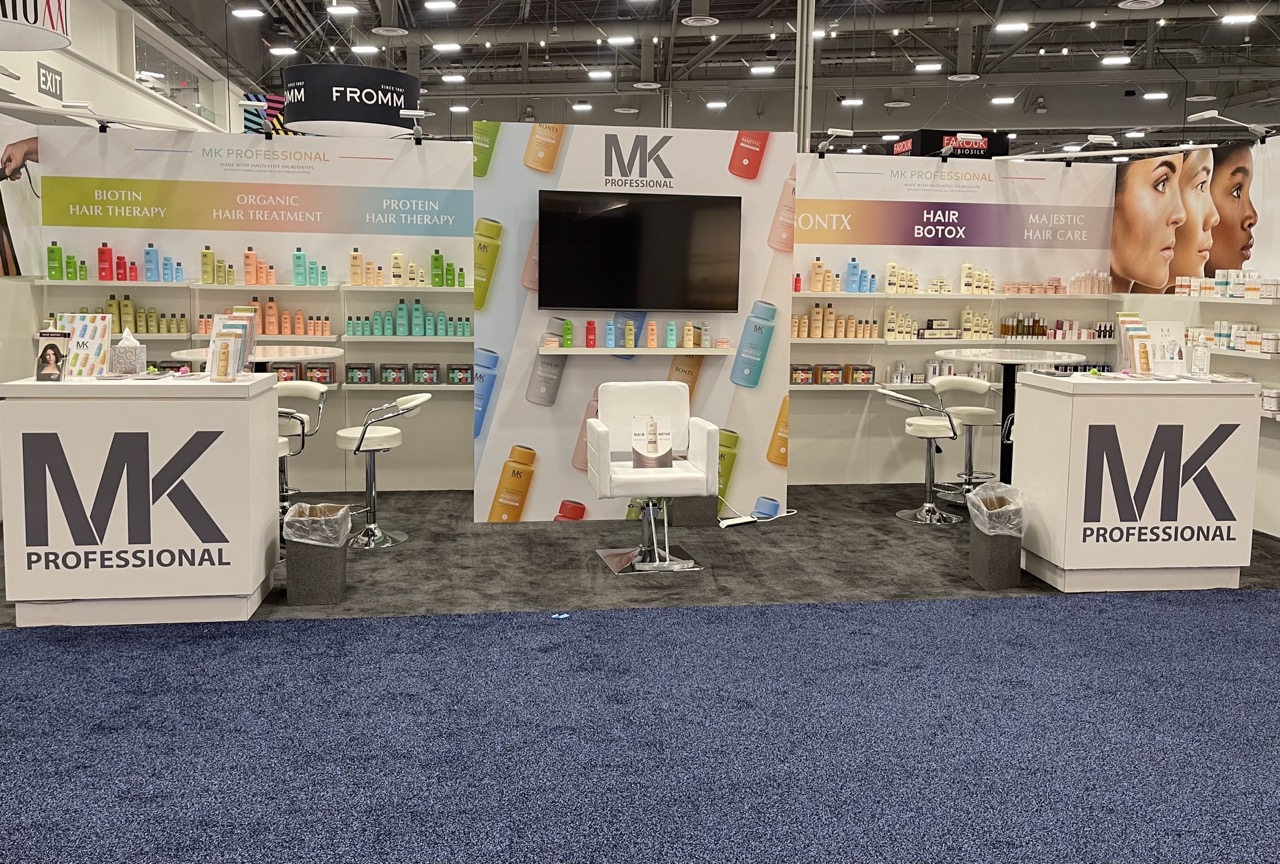 MK Professionals trade show booth by Xibit Solutions