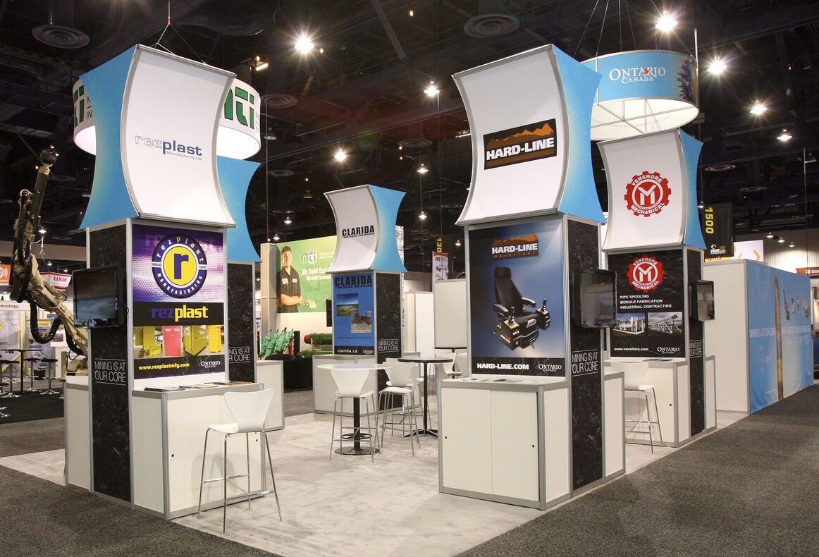 equipment trade show booth