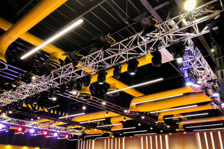 lights on truss