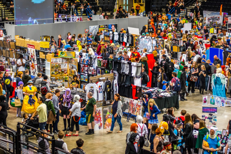 cosplay convention aerial